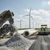 Jak powstają drogi z łopat turbin wiatrowych? Jak powstają drogi z łopat turbin wiatrowych?